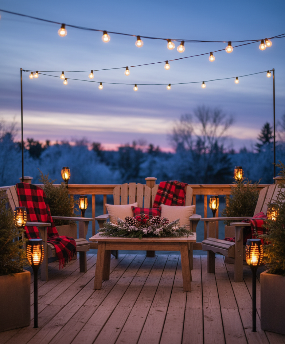 Ultra Realistische Kerst Terras